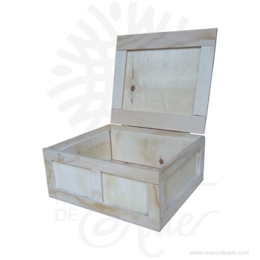 Caja en triplex de pino guacal clásico de 24 x 22 x 11