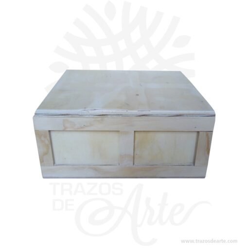 Caja en triplex de pino guacal clásico de 24 x 22 x 11
