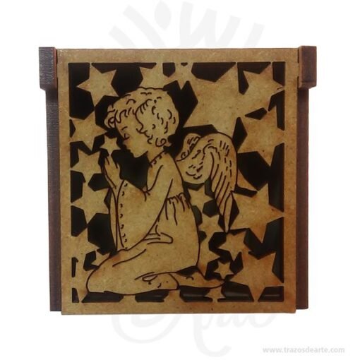 Caja ángel en MDF