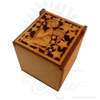 Caja ángel en MDF