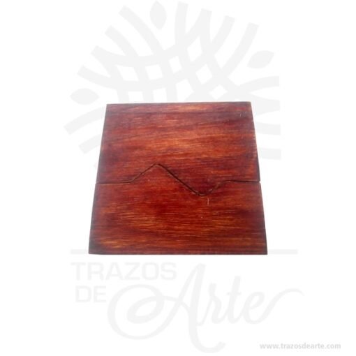 Caja de madera para anillos de boda o compromiso 7 x 3 x 5 cm