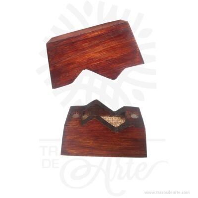 Caja de madera para anillos de boda o compromiso 7 x 3 x 5 cm