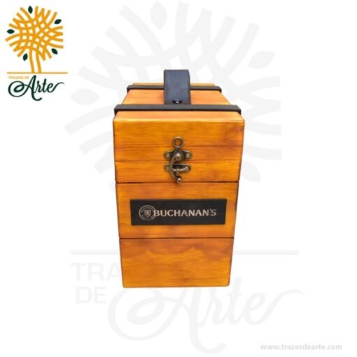 Caja de lujo whisky 3 botellas