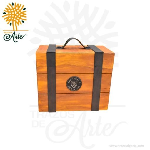 Caja de lujo whisky 3 botellas