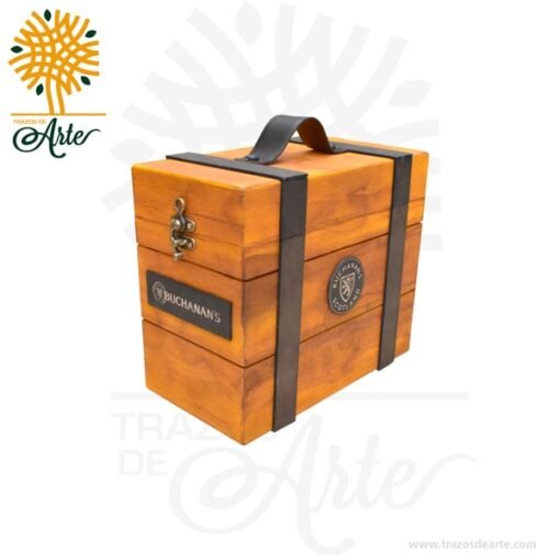 Caja de lujo whisky 3 botellas