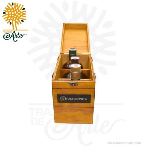 Caja de lujo whisky 3 botellas