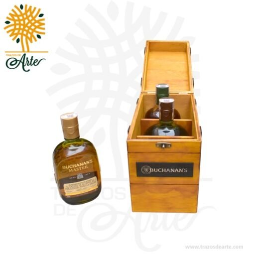 Caja de lujo whisky 3 botellas