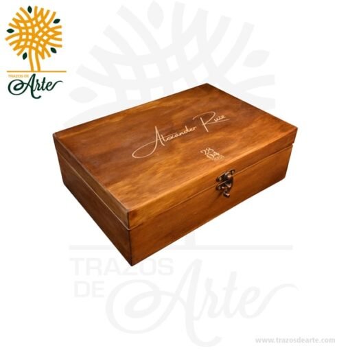 Caja de madera 8 relojes personalizada