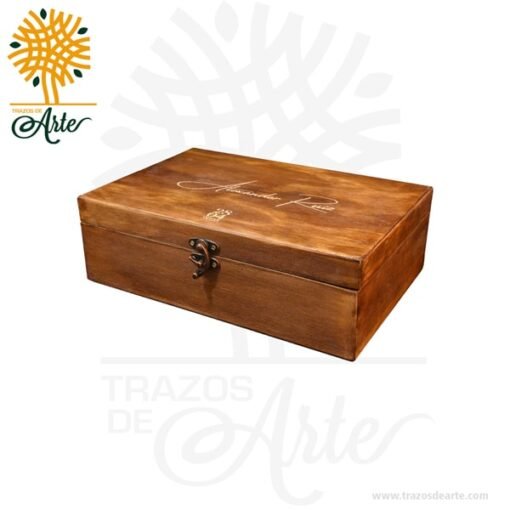 Caja de madera 8 relojes personalizada