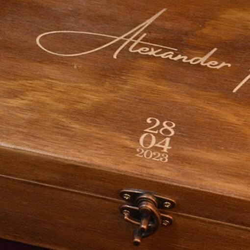 Caja de madera 8 relojes personalizada