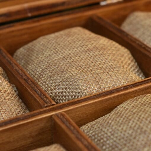 Caja de madera 8 relojes personalizada
