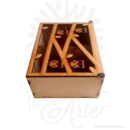 Caja de té buhos