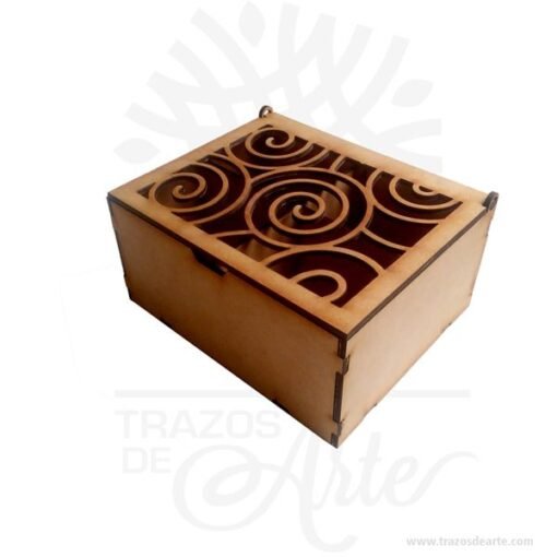 Caja de té espirales