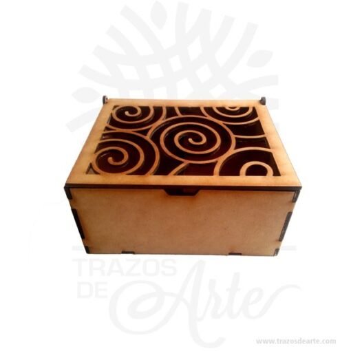 Caja de té espirales