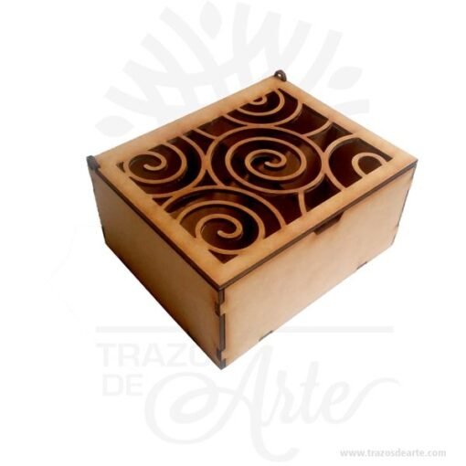 Caja de té espirales