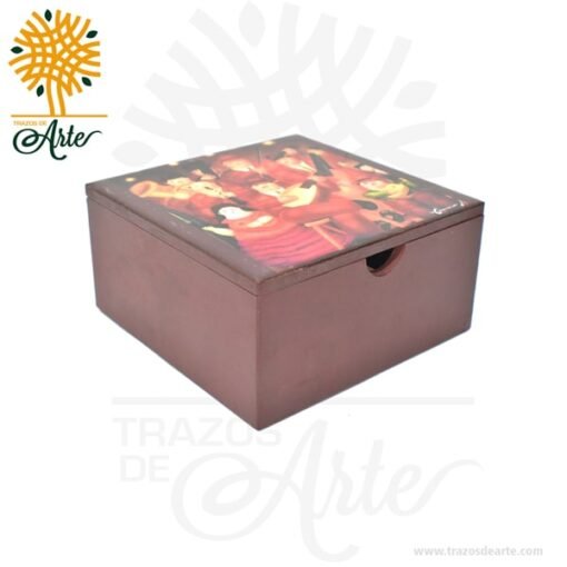 Caja en MDF 20 x 20 x 10 cm