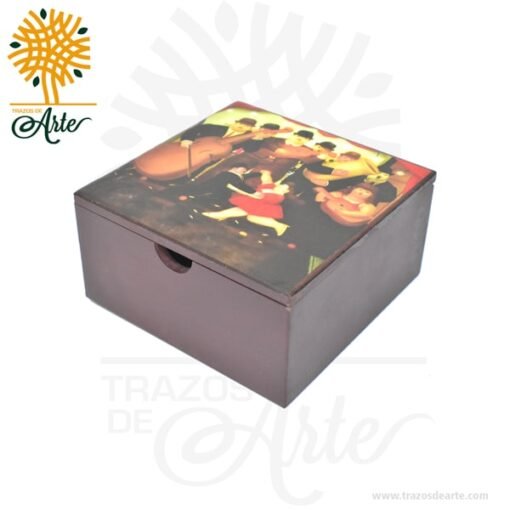 Caja en MDF 20 x 20 x 10 cm