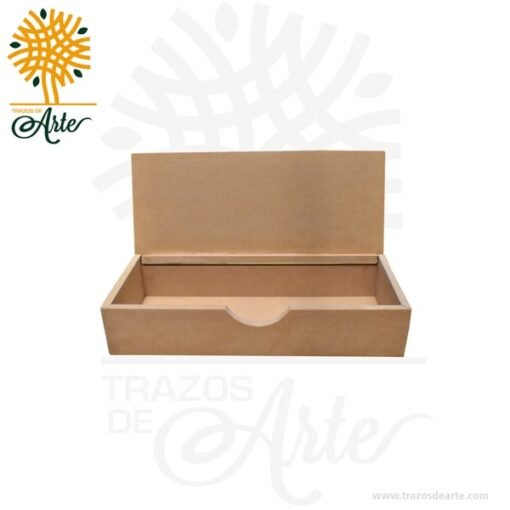 Caja en MDF de 32 x 14 x 7 cm