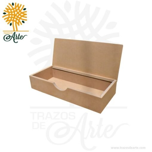 Caja en MDF de 32 x 14 x 7 cm