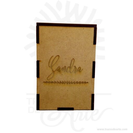 Caja en madera MDF de 3 mm