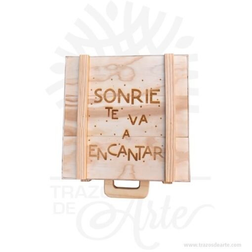 Caja maletín en madera triplex de pino