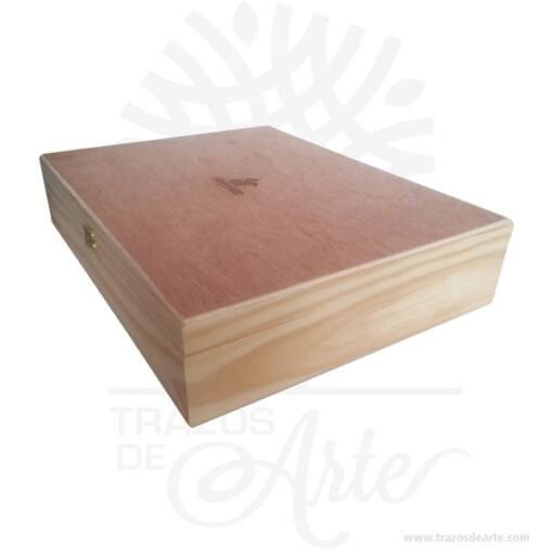 Caja estuche con cierre de 35 x 27 x 8 cm