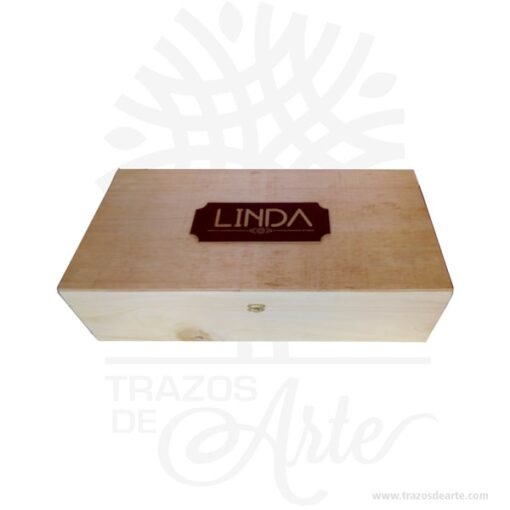 Caja estuche de 56 x 27 x 15 cm en madera para personalizar