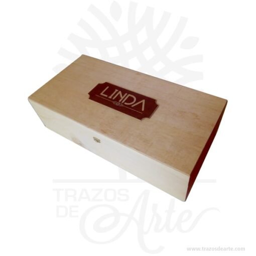 Caja estuche de 56 x 27 x 15 cm en madera para personalizar