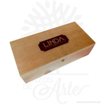 Caja estuche de 56 x 27 x 15 cm en madera para personalizar