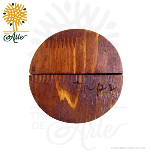 Caja estuche en madera para anillos de compromiso
