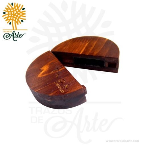 Caja estuche en madera para anillos de compromiso