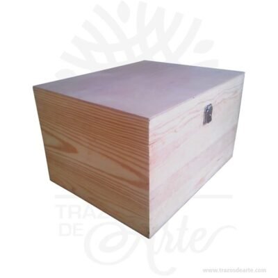 Caja estuche tipo baúl con cierre