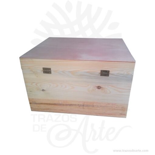 Caja estuche tipo baúl con cierre