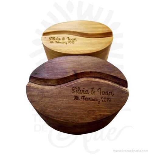 Caja grano de café en madera de pino No.1