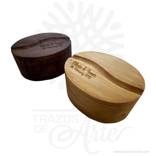 Caja grano de café en madera de pino No.1