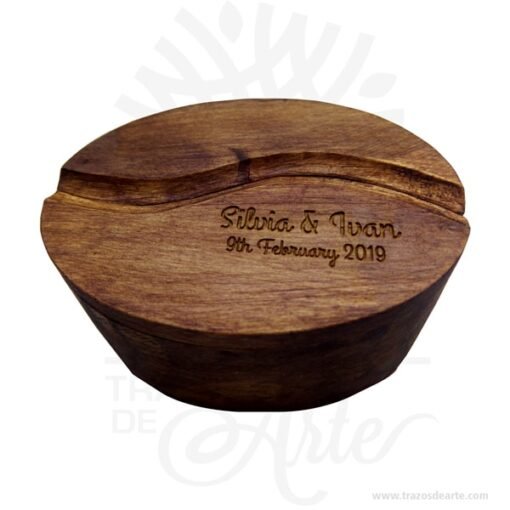 Caja grano de café en madera de pino No.1