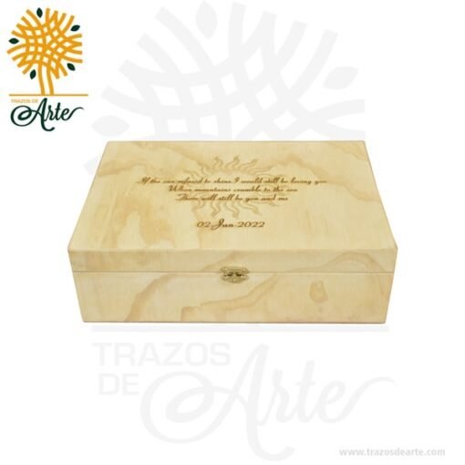 Caja joyero en madera personalizado