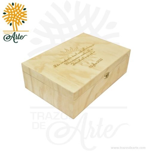 Caja joyero en madera personalizado