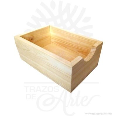 Caja maceta en madera de pino