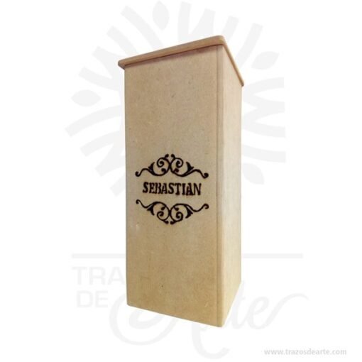 Caja madera en MDF regalo 25 X 11 X 11 cm
