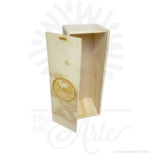 Caja de vino en triplex 11 X 10 X 33 cm