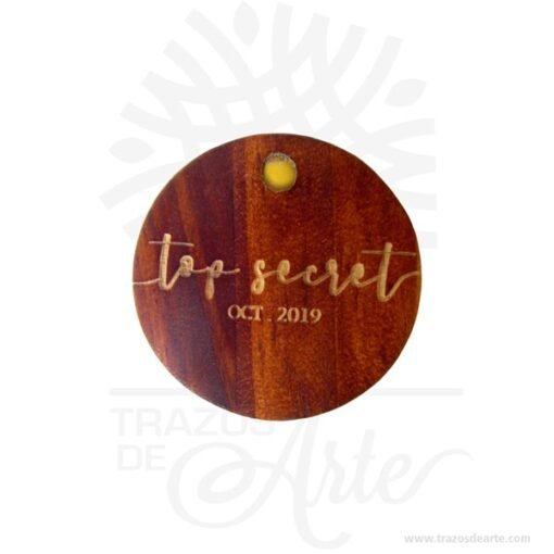 Estuche en madera para anillos de compromiso