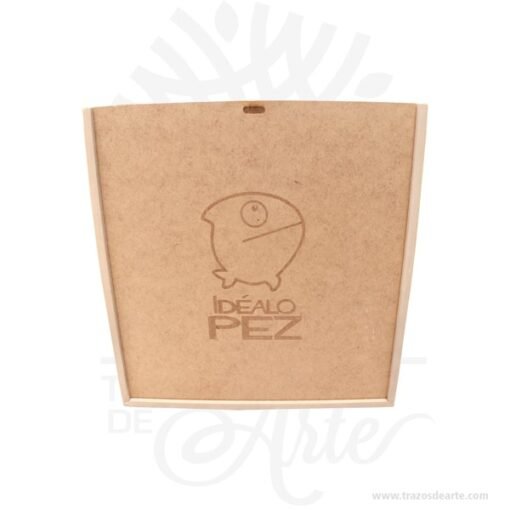 Caja en MDF vino y dos copas