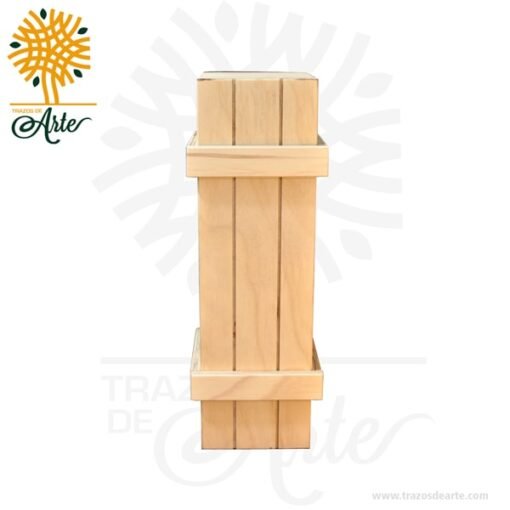 Caja para vino en madera 33 X 10 X10 cm