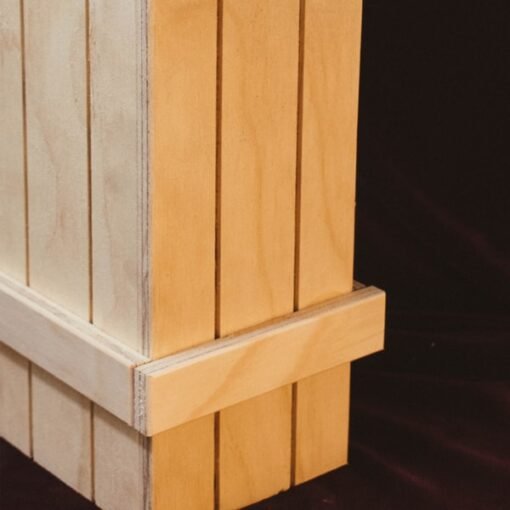 Caja para vino en madera 33 X 10 X10 cm