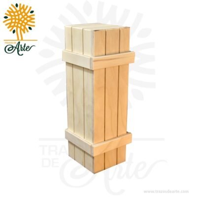 Caja para vino en madera 33 X 10 X10 cm