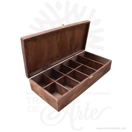 Organizador en madera para relojes con 10 compartimientos