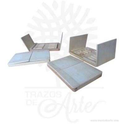 Caja estuche de madera para memorias usb