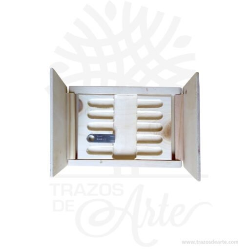 Caja estuche de madera para memorias usb