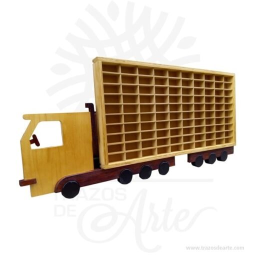 Repisa camión para colección de carros